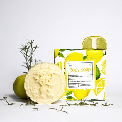 Lemon Zest Infused Rosemary Soap 