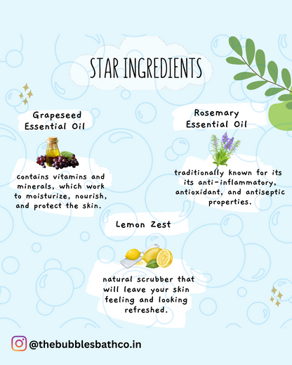 Star ingredients lemon soap